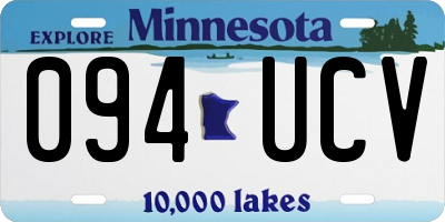 MN license plate 094UCV