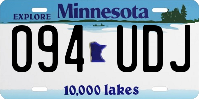 MN license plate 094UDJ