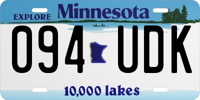 MN license plate 094UDK