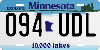 MN license plate 094UDL