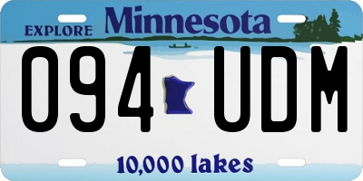 MN license plate 094UDM