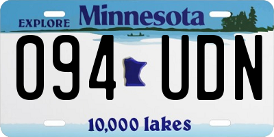 MN license plate 094UDN