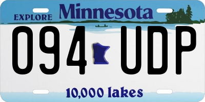 MN license plate 094UDP