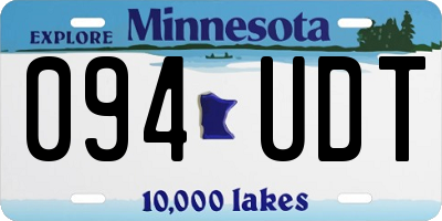 MN license plate 094UDT