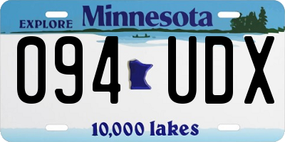 MN license plate 094UDX