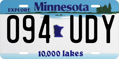 MN license plate 094UDY