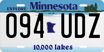 MN license plate 094UDZ