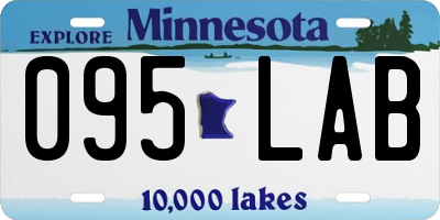 MN license plate 095LAB