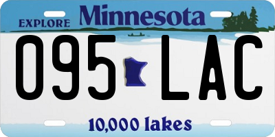 MN license plate 095LAC