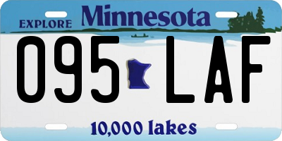 MN license plate 095LAF