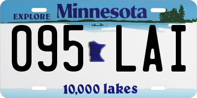 MN license plate 095LAI