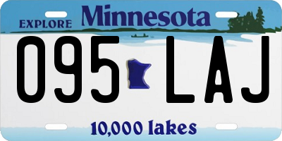 MN license plate 095LAJ