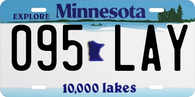 MN license plate 095LAY
