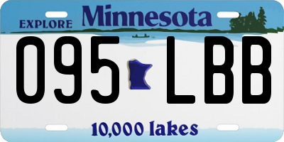 MN license plate 095LBB