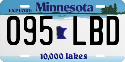 MN license plate 095LBD