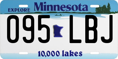 MN license plate 095LBJ