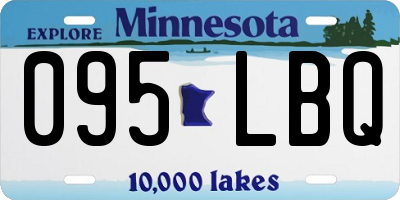 MN license plate 095LBQ