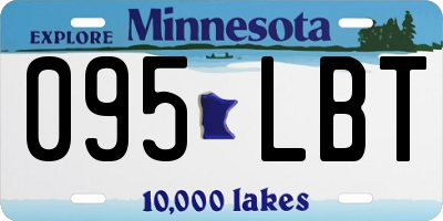 MN license plate 095LBT