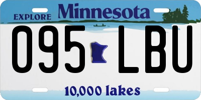 MN license plate 095LBU