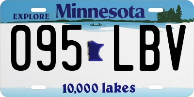 MN license plate 095LBV