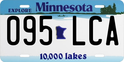 MN license plate 095LCA