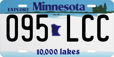 MN license plate 095LCC