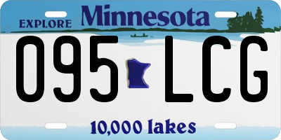 MN license plate 095LCG