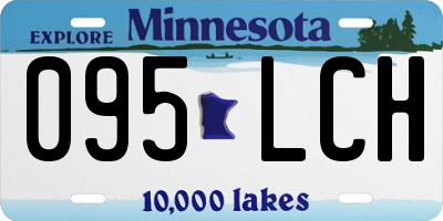 MN license plate 095LCH