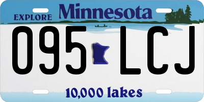 MN license plate 095LCJ
