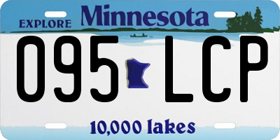 MN license plate 095LCP