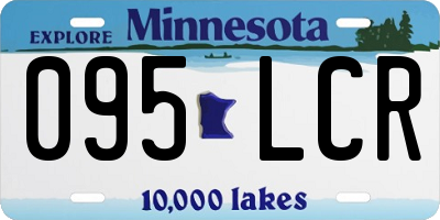 MN license plate 095LCR