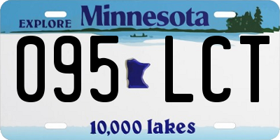 MN license plate 095LCT