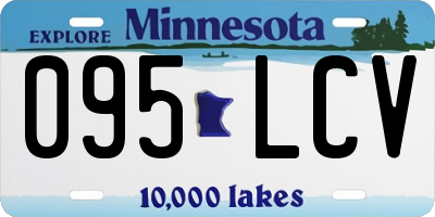 MN license plate 095LCV