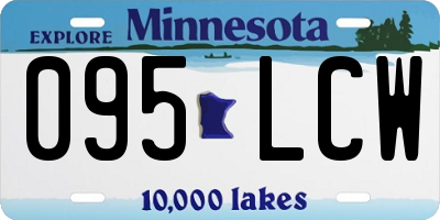 MN license plate 095LCW