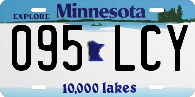 MN license plate 095LCY