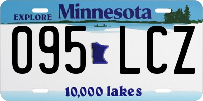 MN license plate 095LCZ