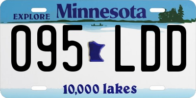 MN license plate 095LDD
