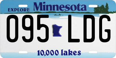 MN license plate 095LDG