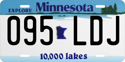 MN license plate 095LDJ