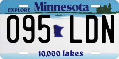 MN license plate 095LDN