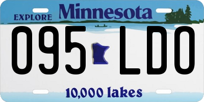 MN license plate 095LDO