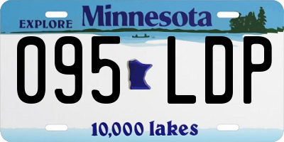 MN license plate 095LDP