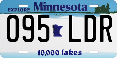 MN license plate 095LDR