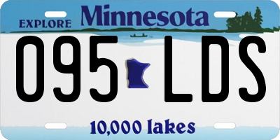 MN license plate 095LDS