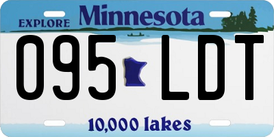MN license plate 095LDT