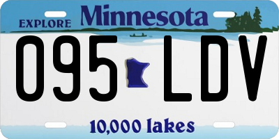 MN license plate 095LDV