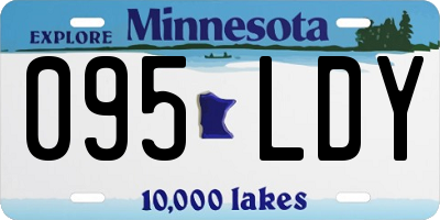 MN license plate 095LDY