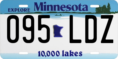 MN license plate 095LDZ