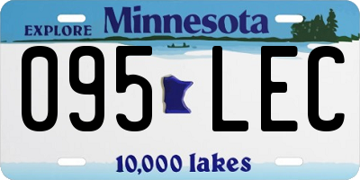 MN license plate 095LEC