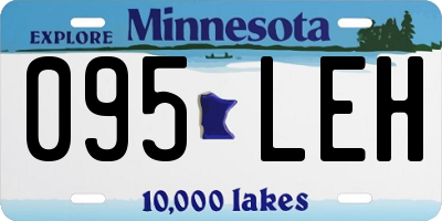 MN license plate 095LEH